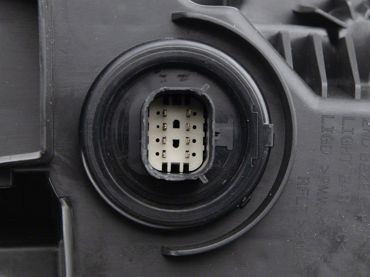Sierra 1500 OEM Style Full LED Headlight; Black Housing; Clear 