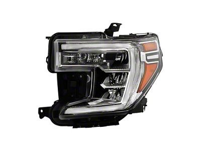 OEM Style Headlight; Black Housing; Clear Lens; Driver Side (19-21 Sierra 1500)