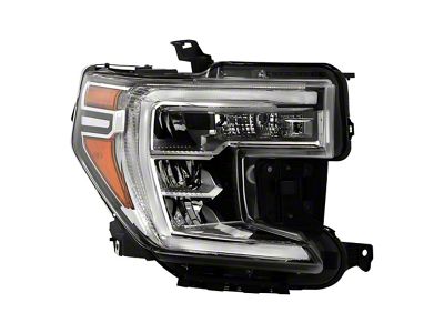 OEM Style Headlight; Chrome Housing; Clear Lens; Passenger Side (19-21 Sierra 1500 w/ Factory Halogen Headlights; 2022 Sierra 1500 Limited w/ Factory Halogen Headlights)