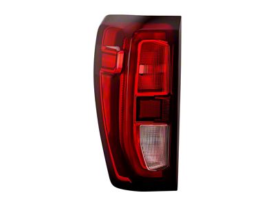 OEM Style Tail Light; Black Housing; Red/Clear Lens; Driver Side (19-24 Sierra 1500 w/ Factory Halogen Tail Lights)