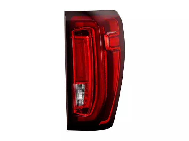 OEM Style Tail Light; Black Housing; Red/Clear Lens; Passenger Side (19-24 Sierra 1500 w/ Factory LED Tail Lights)
