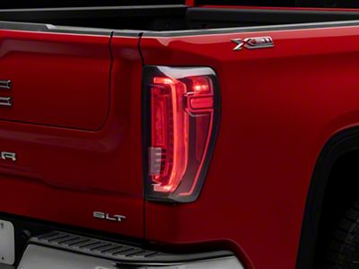 OEM Style LED Tail Light; Black Housing; Red/Clear Lens; Passenger Side (19-25 Sierra 1500 w/ Factory LED Tail Lights)