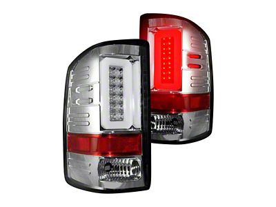 OLED Tail Lights; Chrome Housing; Clear Lens (16-18 Sierra 1500 w/ Factory LED Tail Lights)