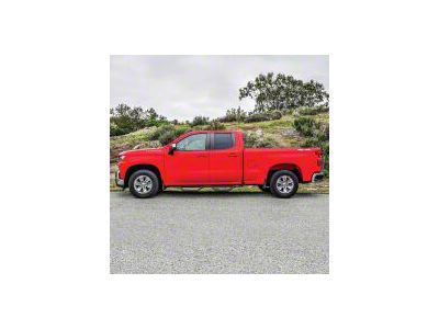 Westin Outlaw Drop Nerf Side Step Bars; Textured Black (14-18 Sierra 1500 Double Cab)