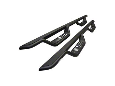 Westin Outlaw Drop Nerf Side Step Bars; Textured Black (14-18 Sierra 1500 Crew Cab)