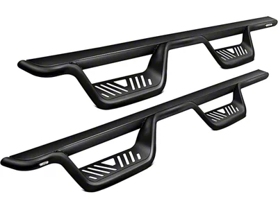 Westin Outlaw Nerf Side Step Bars; Textured Black (19-25 Sierra 1500 Crew Cab)