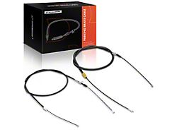 Parking Brake Cables; Rear (09-13 Sierra 1500 Regular Cab w/ 6.50-Foot Standard Box)