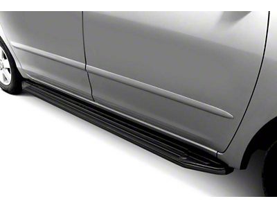 Peerless Running Boards; Black (19-25 Sierra 1500 Double Cab)