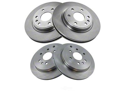 Plain Vented 6-Lug Rotors; Front and Rear (99-06 Sierra 1500)