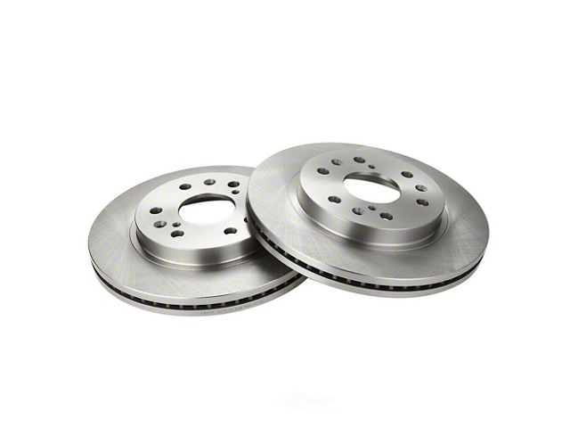 Plain Vented 6-Lug Rotors; Front Pair (05-19 Sierra 1500 w/ Rear Drum Brakes)