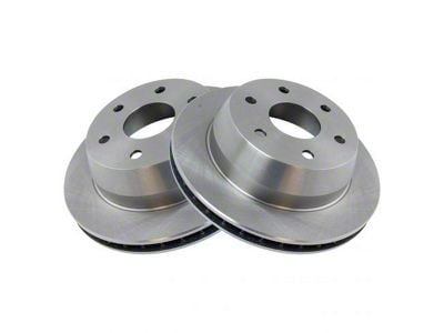 Plain Vented 6-Lug Rotors; Rear Pair (03-06 Sierra 1500 w/ Quadrasteer)