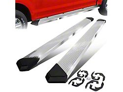 Pleated Running Boards; Stainless Steel (07-18 Sierra 1500 Crew Cab)