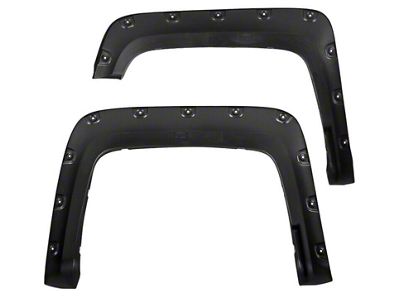 Pocket Rivet Fender Flares; Rough Texture (16-18 Sierra 1500)