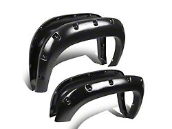 Pocket-Riveted Style Fender Flares; Textured Black (07-13 Sierra 1500 w/ 5.80-Foot Short Box)
