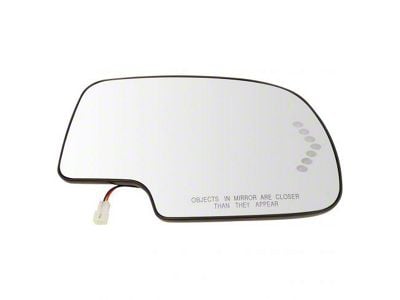 Power Heated Turn Signal Mirror Glass; Passenger Side (03-06 Sierra 1500)