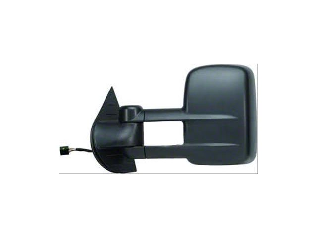 Replacement Powered Telescoping Towing Mirror; Driver Side (07-13 Sierra 1500)