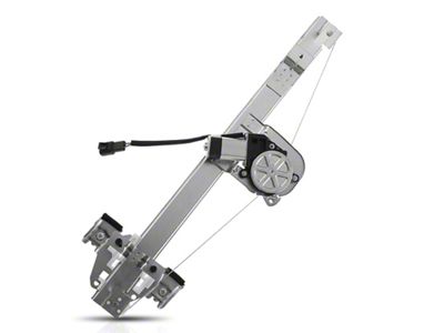 Power Window Regulator with Motor; Rear Passenger Side (07-13 Sierra 1500 Extended Cab)