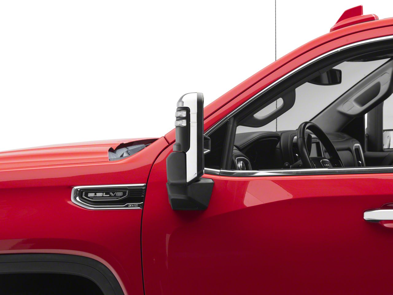 Jmotorparts Tow Mirrors For 2014-2018 Chevy Silverado GMC Sierra 1500 – Power Heated, Turn Signal, Manual Fold