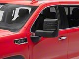 Powered Adjustable Heated Manual Extendable Towing Mirrors with Smoked LED Turn Signals; Black (19-26 Sierra 1500)