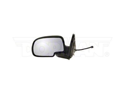 Powered Heated Manual Fold Side Mirror with Puddle Light; Driver Side; Paint to Match (99-02 Sierra 1500)