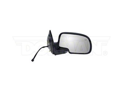 Powered Heated Manual Fold Side Mirror with Puddle Light; Passenger Side; Paint to Match (99-02 Sierra 1500)