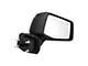 Powered Heated Manual Folding Mirror with Blind Spot Detection; Textured Black; Passenger Side (19-24 Sierra 1500)