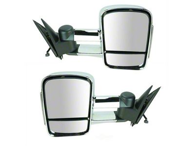 Powered Heated Manual Folding Towing Mirrors with Chrome Cap (99-02 Sierra 1500)
