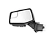 Powered Heated Memory Power Folding Mirror with Puddle Light and Spotter Glass; Textured Black; Driver Side (19-24 Sierra 1500)
