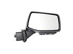 Powered Heated Memory Power Folding Mirror with Puddle Light and Temperature Sensor; Textured Black; Passenger Side (19-25 Sierra 1500)