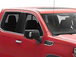 Powered Heated Memory Power Folding Mirror with Puddle Light and Temperature Sensor; Textured Black; Passenger Side (19-26 Sierra 1500)