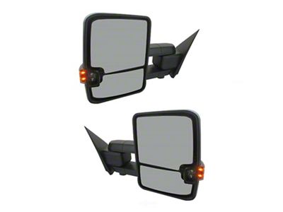 Powered Heated Memory Power Folding Towing Mirrors with Chrome Cap (14-18 Sierra 1500)