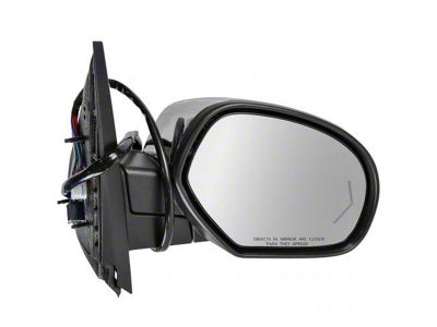 Powered Heated Memory Side Mirror with Chrome Cap; Passenger Side (09-14 Sierra 1500)