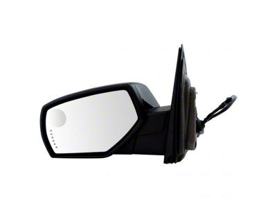 Powered Heated Memory Side Mirror with Puddle Light; Paint to Match; Driver Side (14-18 Sierra 1500)