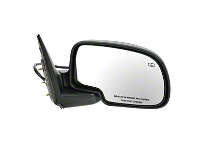 Powered Heated Mirror; Textured Black; Passenger Side (03-06 Sierra 1500)