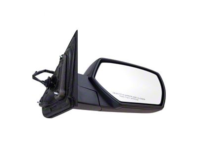 Powered Heated Mirror; Textured Black; Passenger Side (14-18 Sierra 1500)