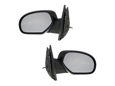 Powered Heated Mirrors; Paint to Match Black (07-13 Sierra 1500)