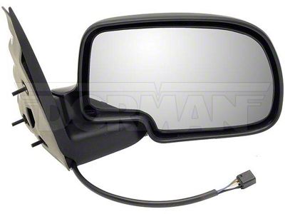 Powered Heated Side Mirror; Passenger Side; Chrome (99-02 Sierra 1500)