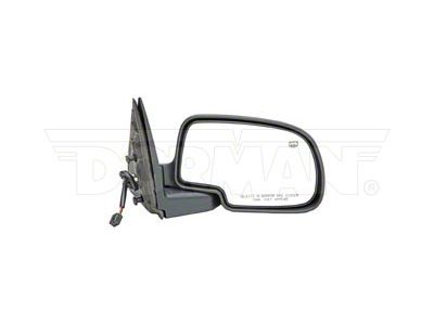 Powered Heated Side Mirror without Turn Signal; Passenger Side; Black (99-03 Sierra 1500)
