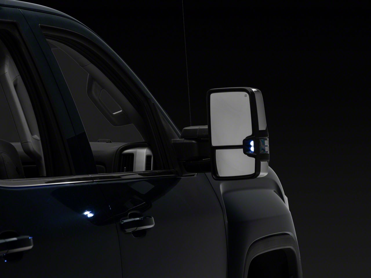 Manual Folding Heated Mirrors Power Heated Tow Mirrors With LED Dynamic Signal For 2014-2018 Chevy Silverado & GMC Sierra - Pair 2007 Chevy Silverado 2500 HD Tow Mirrors - Foto 5