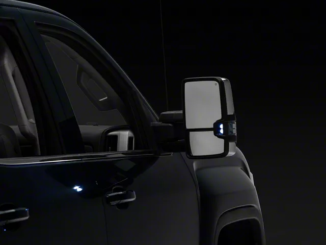 Manual Folding Heated Mirrors Power Heated Tow Mirrors With LED Dynamic Signal For 2014-2018 Chevy Silverado & GMC Sierra - Pair 2007 Chevy Silverado 2500 HD Tow Mirrors - Foto 5