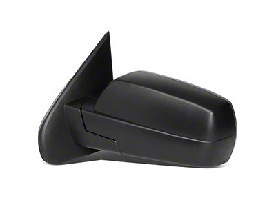 Powered Heated Towing Mirror; Driver Side; Black (14-18 Sierra 1500)