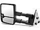 Powered Heated Towing Mirror with Smoked Turn Signal; Black; Driver Side (07-13 Sierra 1500)