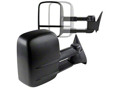 Powered Heated Towing Mirrors; Black (03-06 Sierra 1500)
