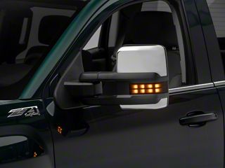 Power Heated Tow Mirrors Chrome For 07-13 GMC Sierra 1500 W - Foto 3