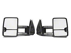 Powered Heated Towing Mirrors with Smoked Turn Signals; Black (99-06 Sierra 1500)