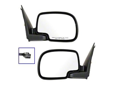 Powered Mirrors; Chrome (99-02 Sierra 1500)