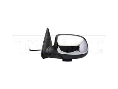Powered Non-Heated Side Mirror; Driver Side; Chrome (99-02 Sierra 1500)
