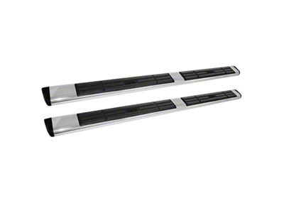 Premier 6 Oval Nerf Side Step Bars with Mounting Kit; Stainless Steel (19-24 Sierra 1500 Crew Cab)