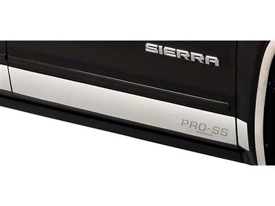 Putco PRO Stainless Steel Rocker Panels (14-18 Sierra 1500 Double Cab w/ 6.50-Foot Standard Box)
