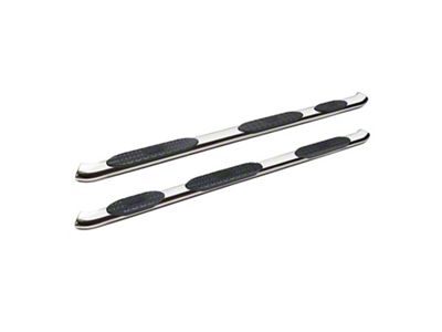 Westin Pro Traxx 5-Inch Wheel-to-Wheel Oval Side Step Bars; Stainless Steel (19-25 Sierra 1500 Double Cab)